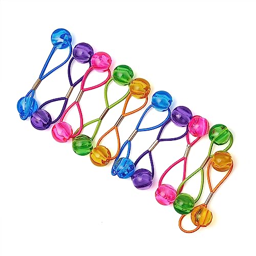 RED by Kiss 10-Piece Colorful Ball Hair Ties for Kids