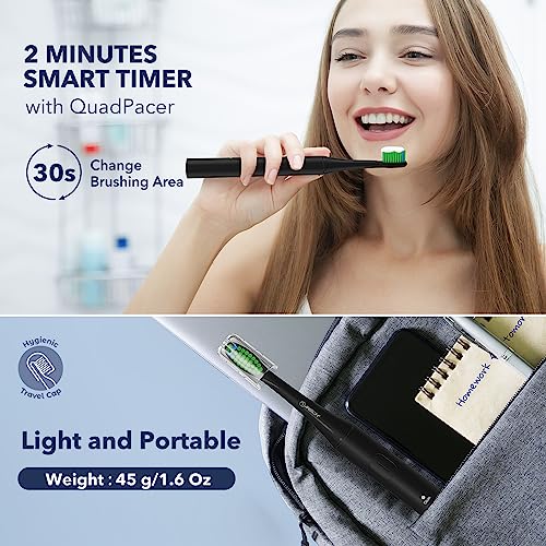 ARISSON Sonic Electric Toothbrush, 3 Modes, 90-Day Battery & Travel Case