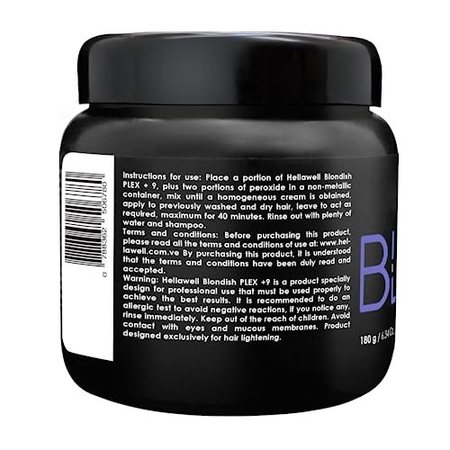 BLONDISH PLEX + 9 Hair Bleaching Powder 6.34 oz for Hair Lightening