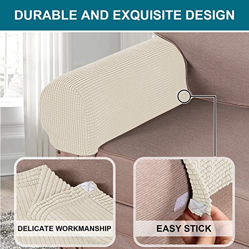 Turquoize Stretch Armrest Covers for Sofa & Chairs - Set of 2