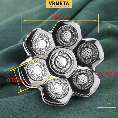 VRMETA Universal 7D Magnetic Replacement Shaver Head for Electric Razors