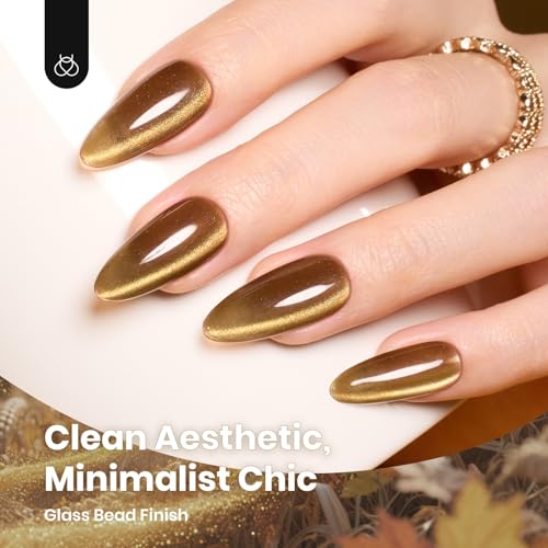 Beetles Cat Eye Gel Nail Polish Set - Golden Mirage, 6 Colors