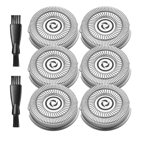 6PCS Replacement Shaver Heads for Hatteker RSCX-7568 Electric Razor