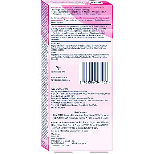 Veet Full Body Waxing Kit for Normal Skin - Easy, Pain-Free Hair Removal