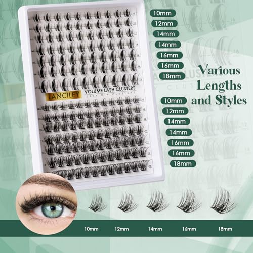 154Pcs Lash Clusters Kit 10-18mm | Lightweight & Comfortable