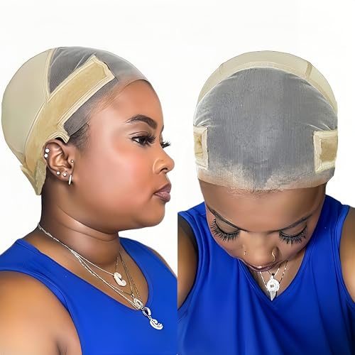 Prudenp Lace Wig Grip Cap with 11x5 Transparent Lace and Adjustable Band
