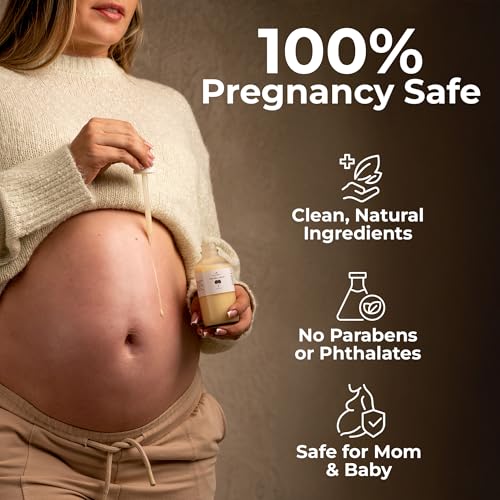 8 Sheep True Belly Serum, Pregnancy-Safe Skin Care Belly Oil with Triple-Weighted Hyaluronic Acid & Centella Asiatica, Supports Hydration & Skin Elasticity, Made in USA in Small Batches, 4 FL OZ