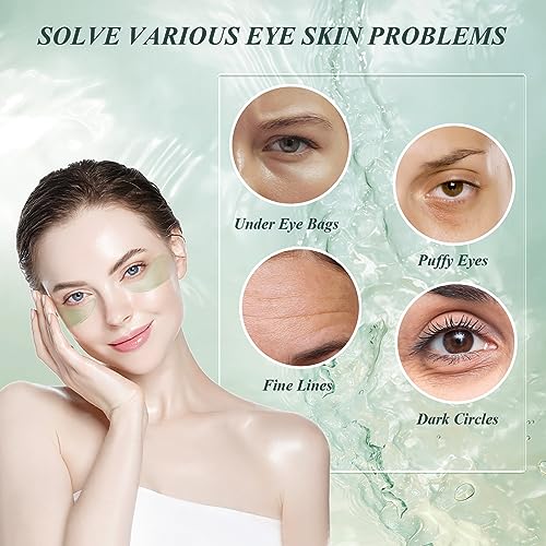 60 PCS Aloe Vera Under Eye Patches for Dark Circles & Puffiness