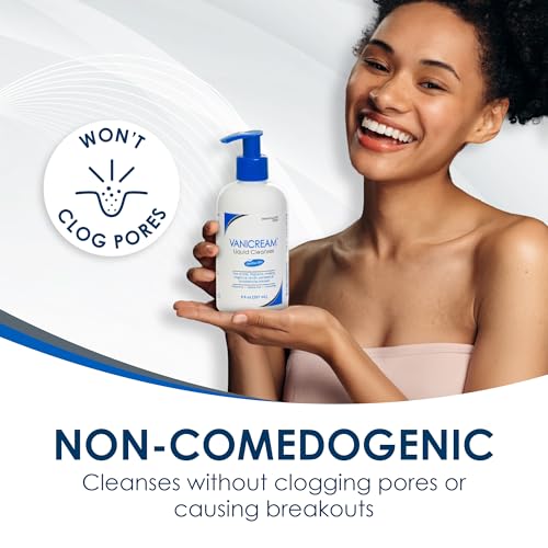 Vanicream Liquid Cleanser for Sensitive Skin - Gentle Face & Body Wash, 8 Fl Oz