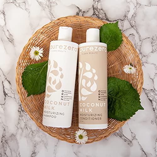 Purezero Coconut Milk Shampoo 12 Fl Oz - Intense Hydration & Shine