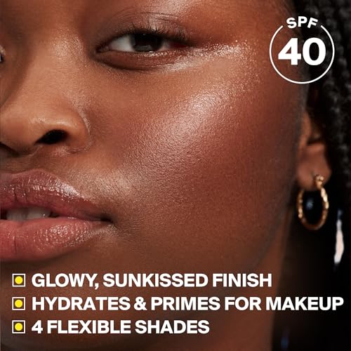 Supergoop! Glowscreen SPF 40 - Glowy Primer + Broad Spectrum Tinted Sunscreen - Helps Filter Blue Light - Hydration - Hyaluronic Acid & Vitamin B6