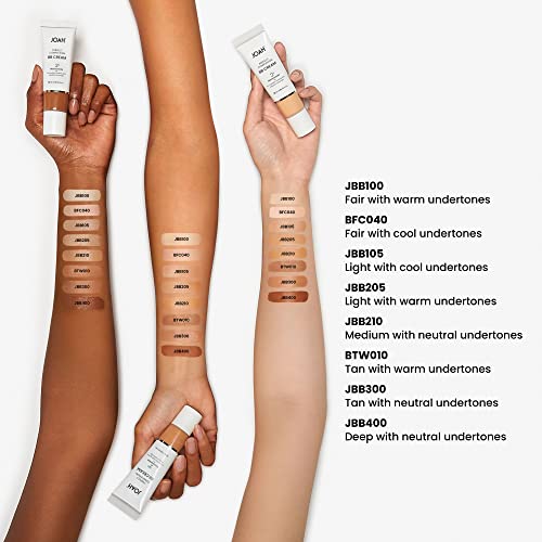 JOAH Beauty Perfect Complexion BB Cream - 1 Ounce (Pack of 2) with Hyaluronic Acid & Niacinamide