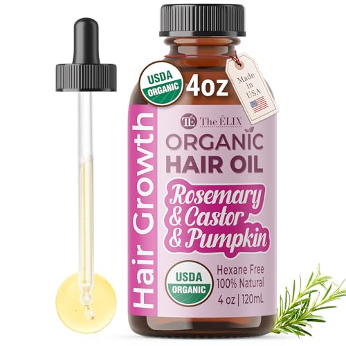 Organic Rosemary Oil for Hair Growth - 4oz Nourishing Formula