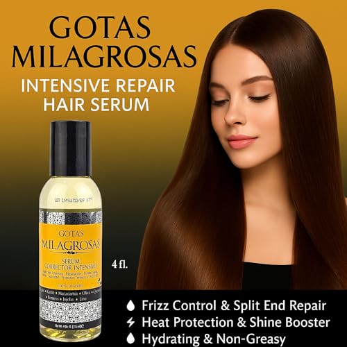 Boé Cosmetics Miracle Hair Serum with Argan & Shea Oils - Deep Repair & Frizz Control