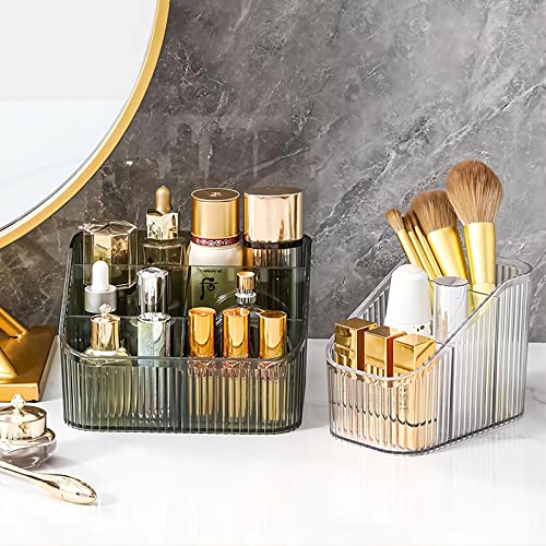 DASITON Large Capacity Green Makeup Brush Holder - 5 Slot Organizer