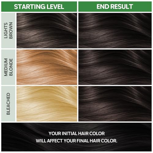 NOUGAT Dark Chestnut Permanent Hair Dye Kit - Ammonia-Free, Gray Coverage, 170 mL