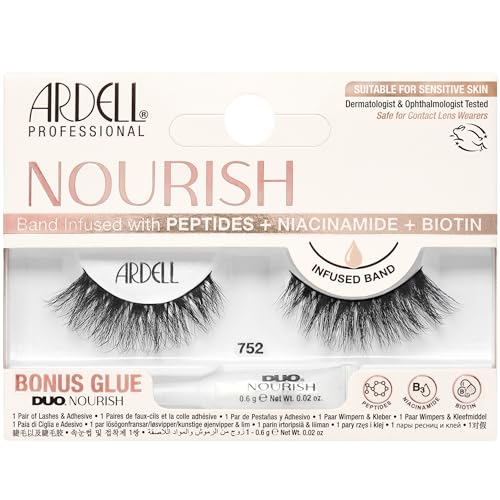 Ardell Nourish Lashes 752 - Voluminous False Eyelashes with Peptides