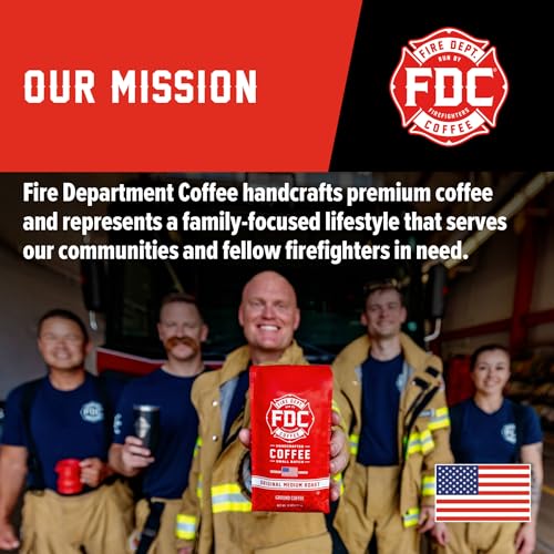 Fire Department Coffee Dark Roast - 12 oz Ground Coffee