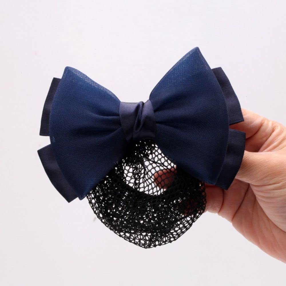 Net Bun Hair Cover Girls Women Barrette Hair Accessories Hairgrips Hair Clip Ribbon Net Bun Snood(06)