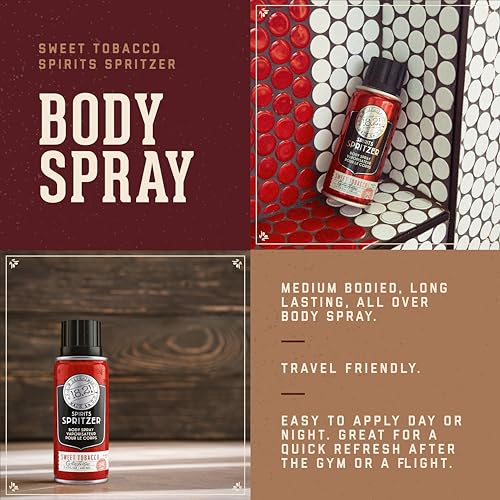 18.21 Man Made Spirits Spritzer, Long-Lasting Masculine Body Spray, 3.4 oz