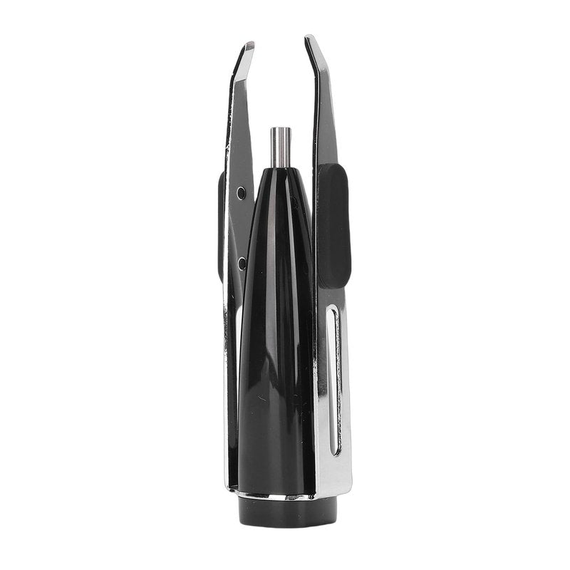ZJchao Tweezerman Slant Tweezers, 10X Magnification Slanted LED Camera Tweezers Stainless Steel ABS Material 10.2x3cm Portable Hair Plucking Tweezers For Eyebrows Hair Removal (Black)