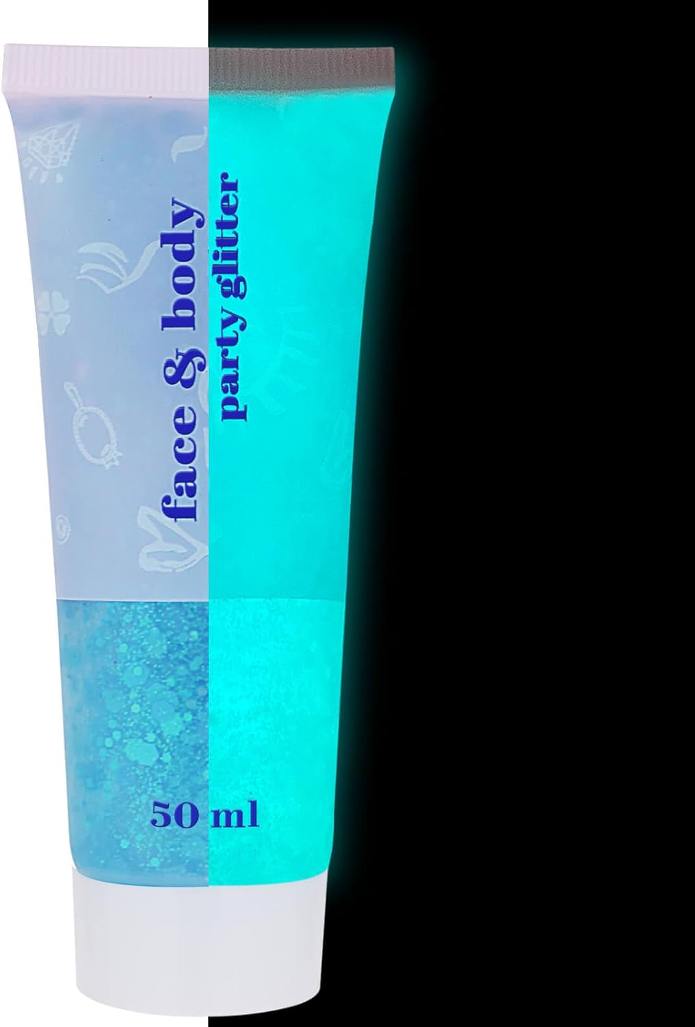 Pink Face & Body Glitter - Sparkly Hair & Makeup for Kids | Self-Adhesive Mermaid Glitter for Concerts & Halloween