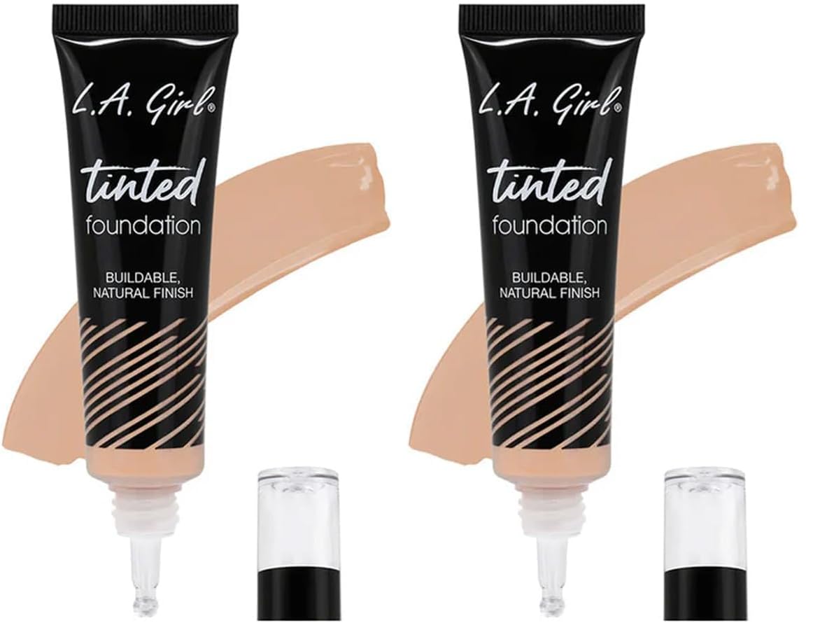 L.A. Girl Tinted Foundation - Medium Beige | Flawless Coverage & Lightweight Formula