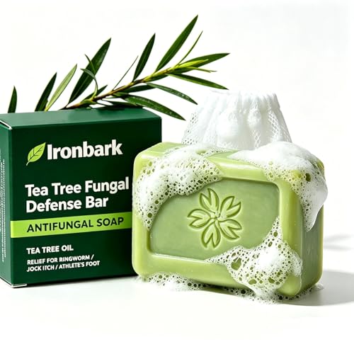 Glo7 Ironbark Antifungal Soap Bar for Athlete's Foot - Tea Tree Oil Relief