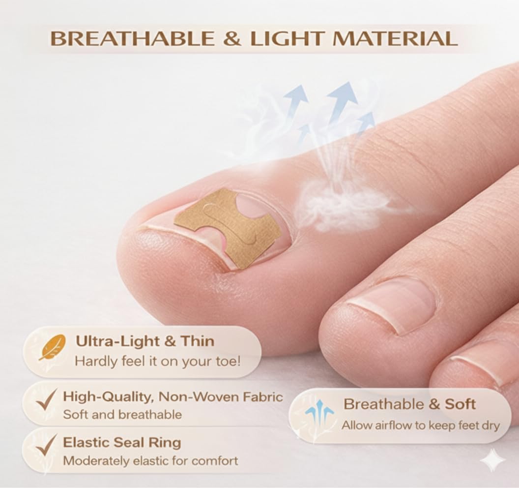 Ingrown Toenail Corrector & Toenail Correction Kit with Soft Breathable Strips, Stainless Steel Tools and Elastic Fiber Toe Sleeves; Ideal for Runners, Long-Hour Workers and Tight-Shoe Wearers