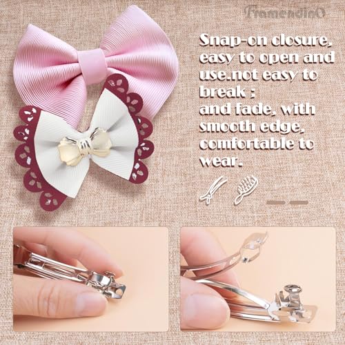 120 Pack Blank Metal French Barrette Clips - DIY Hair Accessories Kit