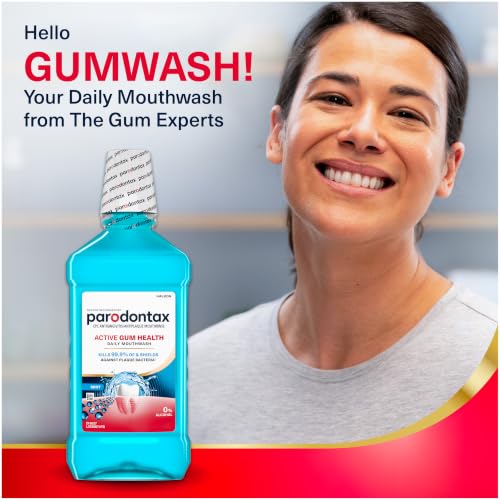 Parodontax Active Gum Health Mouthwash, Antiplaque & Antigingivitis, 3x16.9oz