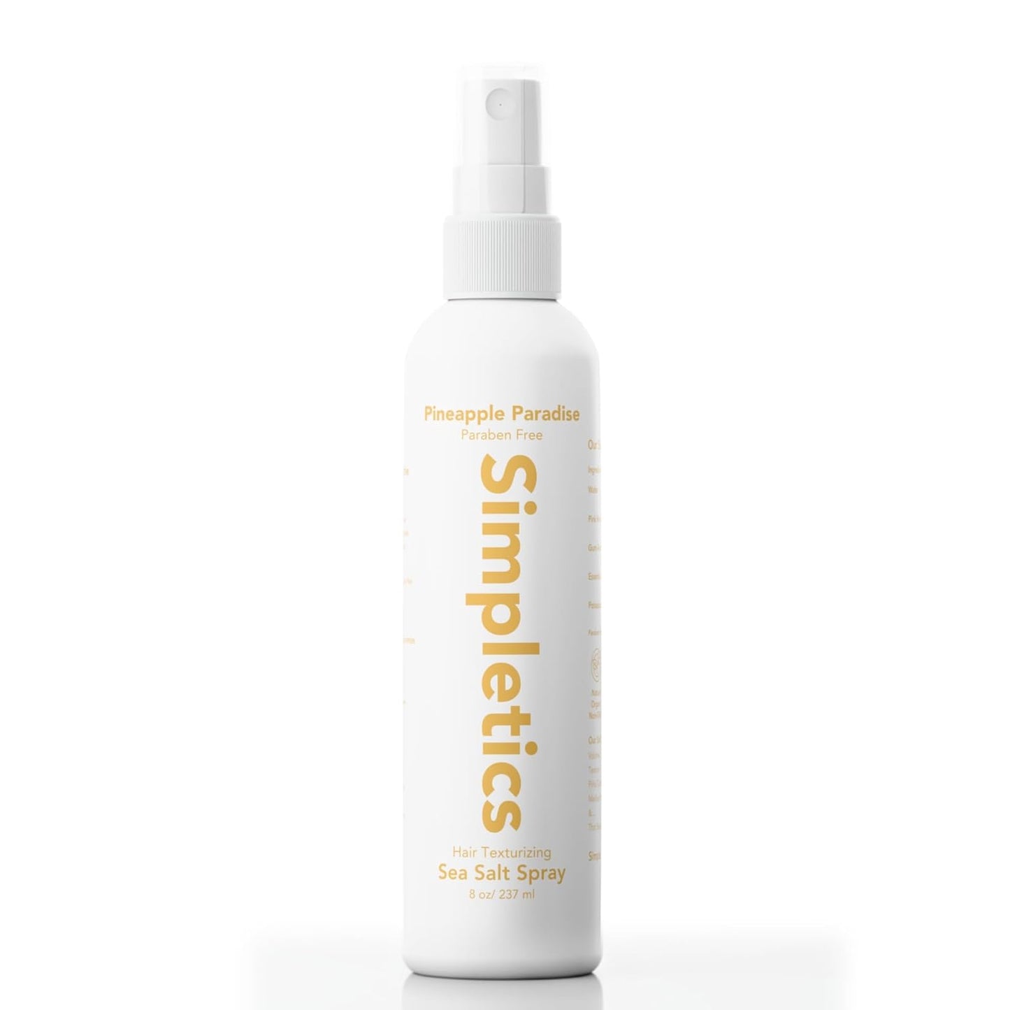 Himalayan Sea Salt Hair Spray - Vanilla Scented, Natural 5-Ingredient Formula for Beach Waves & Volume | Unisex 8 fl oz