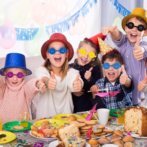 32 Pcs Button Eyes Paper Glasses - Fun Novelty Party Props