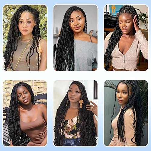 Cohariss 18 Inch Soft Faux Locs Crochet Hair - 7 Packs Pre-Looped