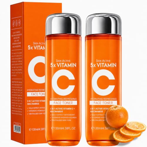 5X Vitamin C Facial Toner - Anti-Aging & Hydrating Skin Essence (2-Pack)