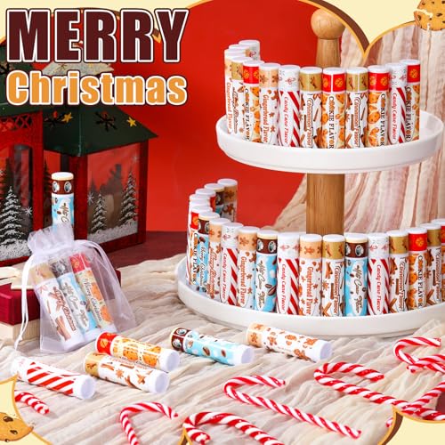 25pc Christmas Lip Balm Bulk Set - Holiday Flavors Party Favors