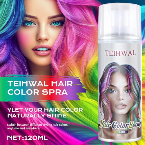 Temporary Blue Hair Color Spray - Quick Drying & Washable 120ml