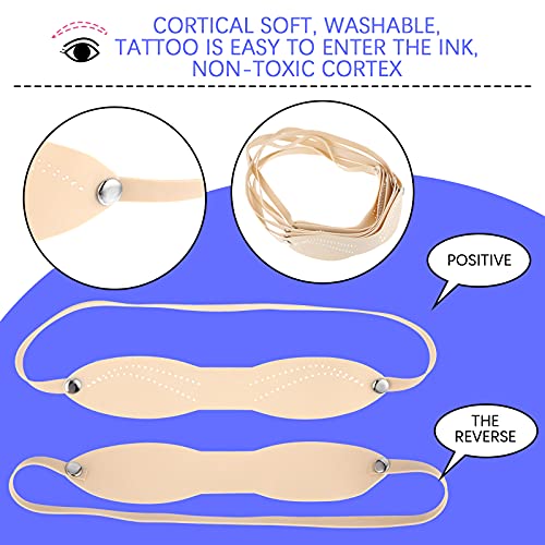 20-Piece Silicone Microblading Eyebrow Tattoo Practice Skin Headband