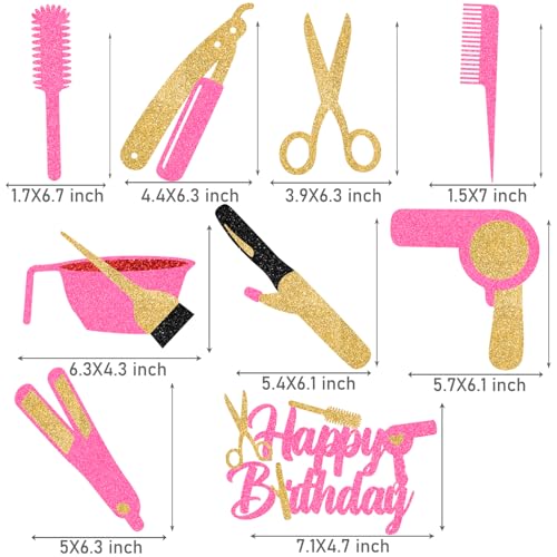 18PCS Hairdresser Centerpiece Sticks for Birthday & Bridal Showers