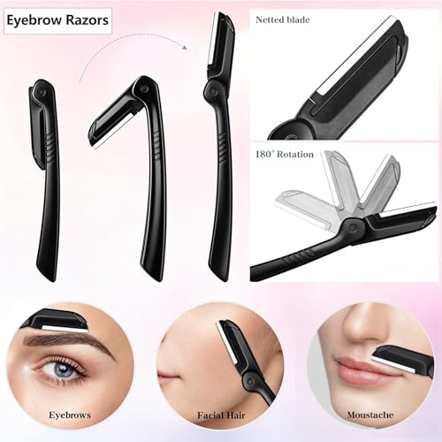 5-in-1 Eyebrow Grooming Kit for Men & Women - Razor, Scissors, Tweezers