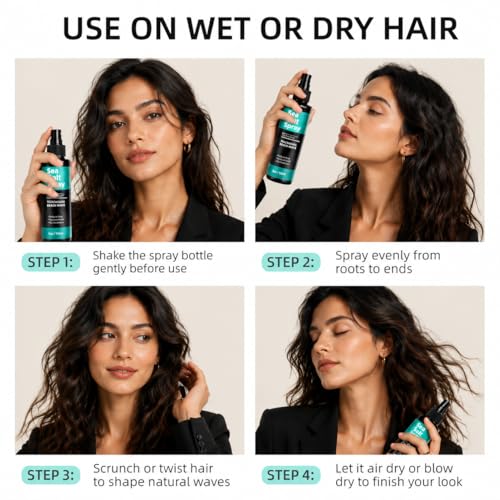 Men's Sea Salt Spray for Beach Waves - Volume & Texture Mist, 5 fl oz