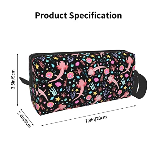 MOLIAN Axolotl Travel Makeup Bag - Variant 4 Cosmetic Organizer Zipper Pouch
