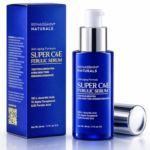 Enaskin Naturals Vitamin C Face Serum 1.7 Oz for Anti-Aging & Brightening - Mature Skin