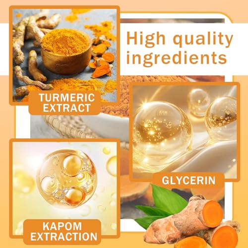 9-Piece Turmeric Skincare Set - Hydrating Cleanser, Serum & Face Masks