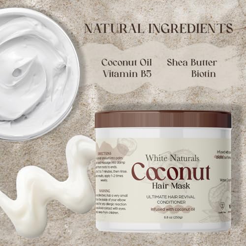 Coconut Hair Mask for Growth & Volume - Deep Conditioning Treatment