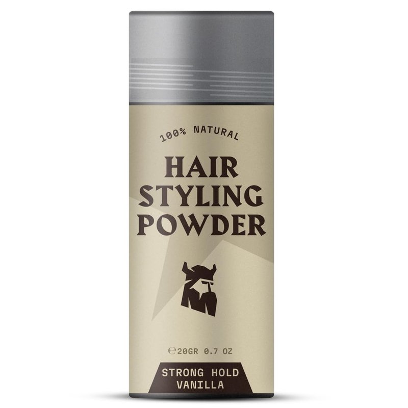 Striking Viking Hair Powder - 0.7 Oz, Vanilla Scent - Strong Hold Texture Powder for Men - Root Lift & Fullness Mens Volumizing Formula - Vanilla Scent Hair Dust