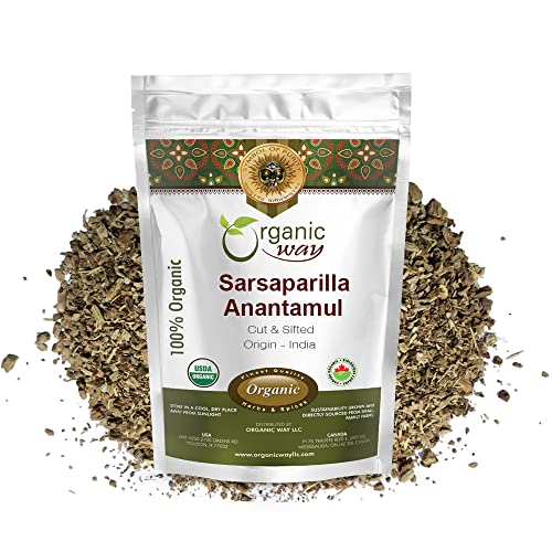 Organic Way Sarsaparilla Root Cut & Sifted Herbal Tea - 2 Oz