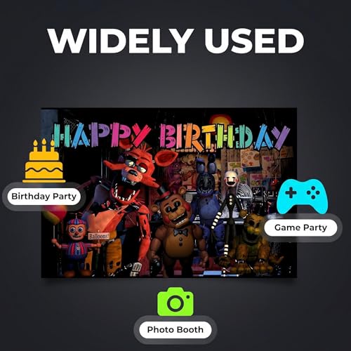 Game-Themed Birthday Backdrop - Vibrant Party Decoration