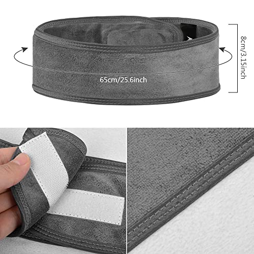 VIVOTE Adjustable Spa Facial Headband, Microfiber Makeup Wrap - 4 Pack
