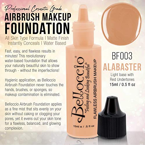Belloccio Professional Airbrush Foundation - 1/2oz Buff Light